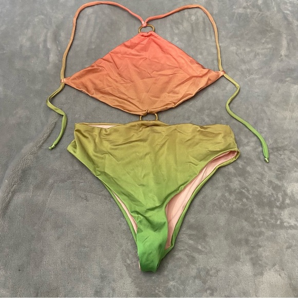 New! Baobab Kira Cut-Out Ombré Gradient One-Piece Swimsuit 27684 - Picture 4 of 11